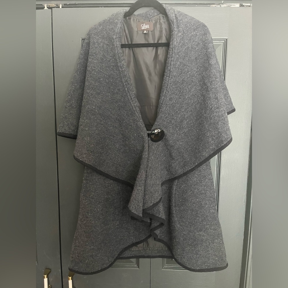 Anthropologie Luii Wool Cape Jacket